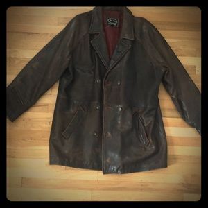Tannery West Mens L Leather Jacket